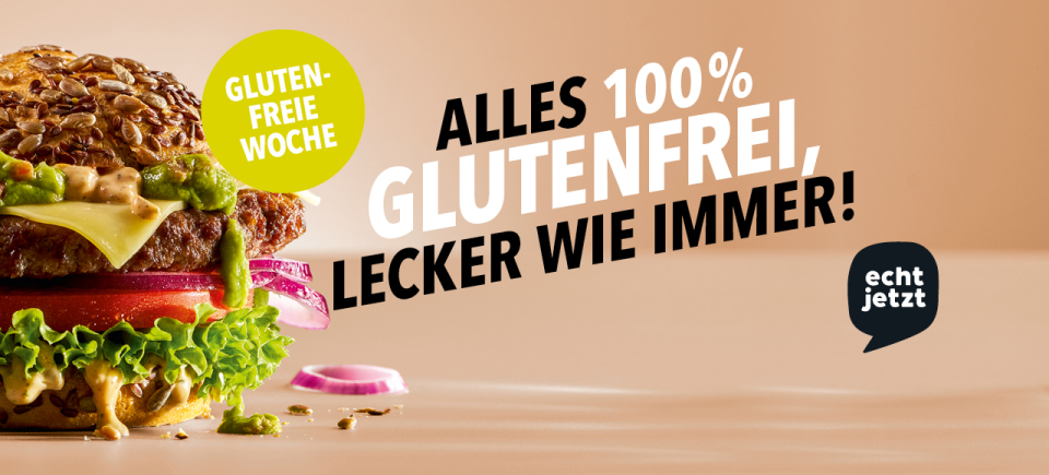 Glutenfreie Woche bei HANS IM GLÜCK Glutenfreie Woche bei HANS IM GLÜCK: Burger, Salate & Getränke – alles 100 % glutenfrei.