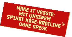 Make it Veggie: Mit unserem Spinat-Käse-Bratling ohne Speck