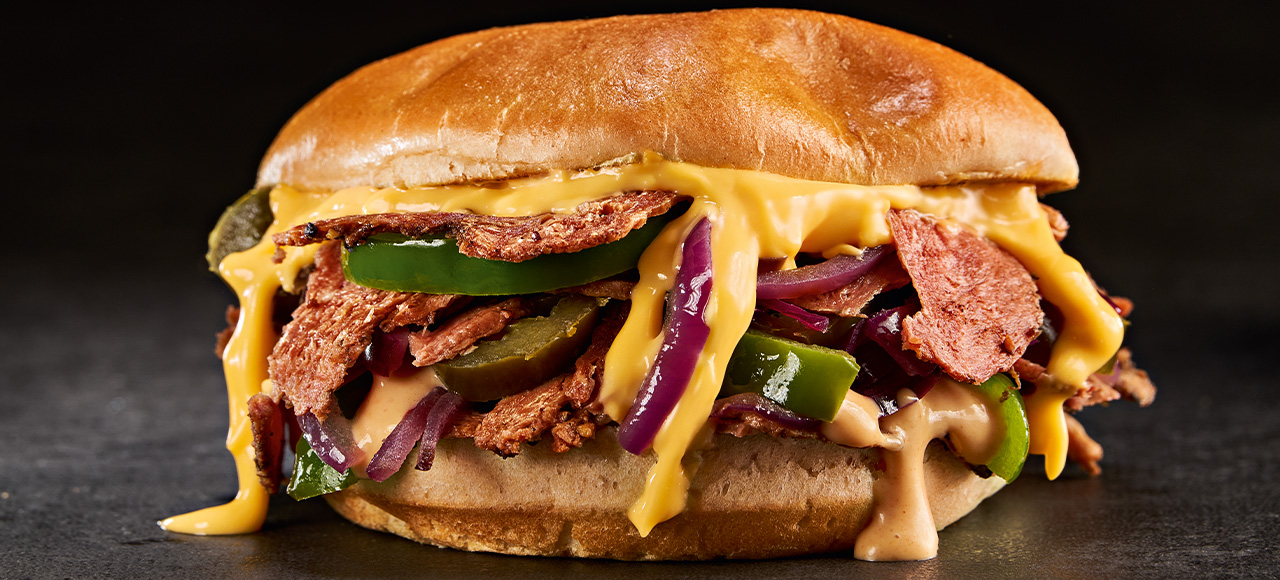 PHILLY CHEESE BURGER (Veggie) | HANS IM GLÜCK