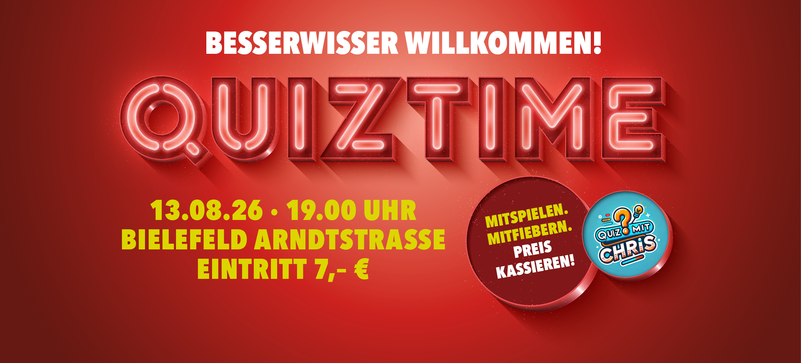 Quiz Time HANS IM GLÜCK - Bielefeld Arndtstrasse Quiz Time HANS IM GLÜCK - Bielefeld Arndtstrasse