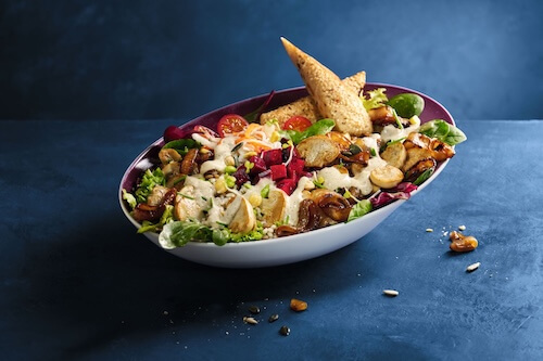 Vegan bowls at HANS IM GLÜCK Amsterdam