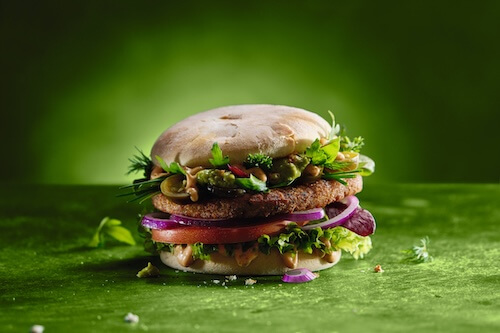 Jalapeno Nomad vegan burger at HANS IM GLÜCK Amsterdam