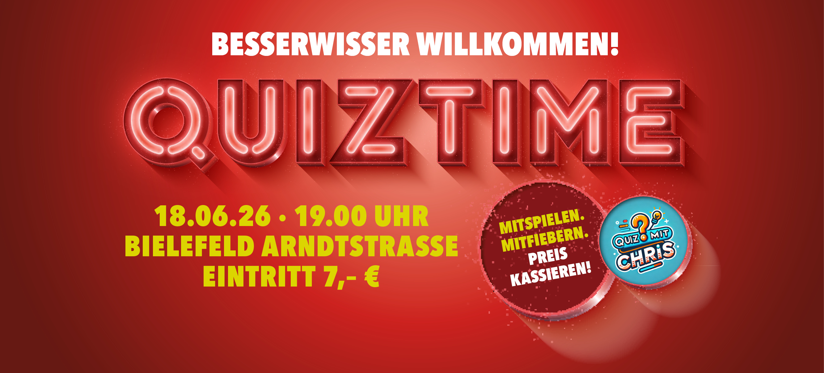 Quiz Time bei HANS IM GLÜCK Bielefeld